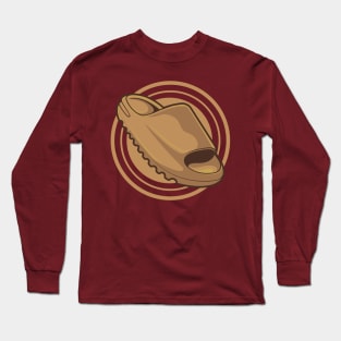 Slide Ochre Clog Shoes Long Sleeve T-Shirt